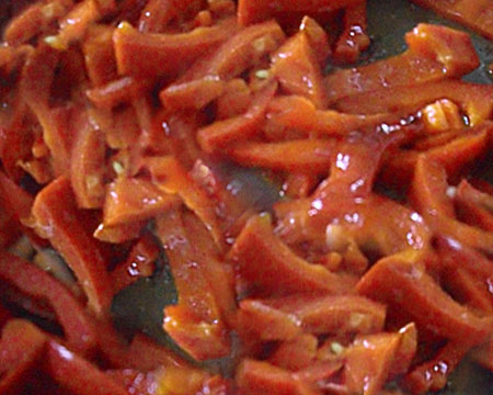 обжаренный болгаский перец