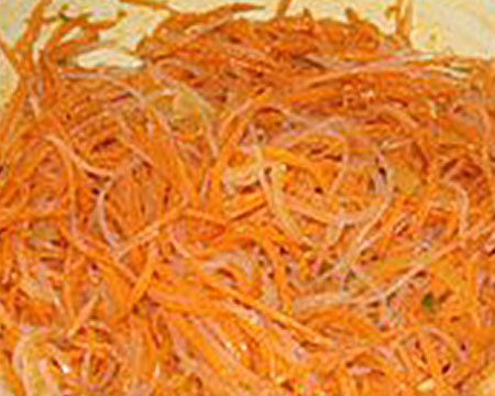 Смешать фунчозу с морковью по-корейски