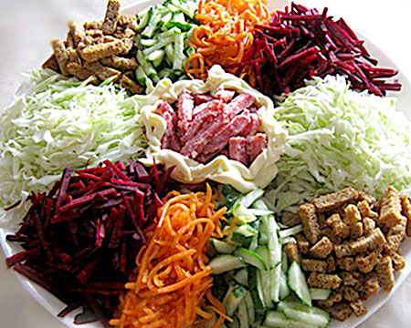 Салат «Козел в огороде» с морковью по-корейски